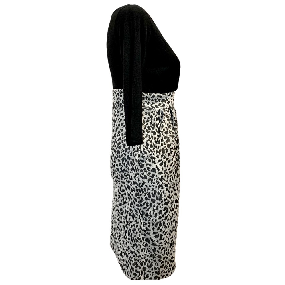 Crystal Candy | NWT Surplice Top Mini Dress with Pockets Black & Gray Size S - Picture 8 of 12